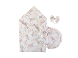 Conjunto para Bebê com Bandana e Faixa de Cabeça Babadores, Capa para Recém-Nascido com Babadores Divertidos, Conjunto com Laço, Presente D
