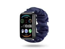 Bracelete Huawei Watch Fit 2 Pulseira Scrunchie Azul