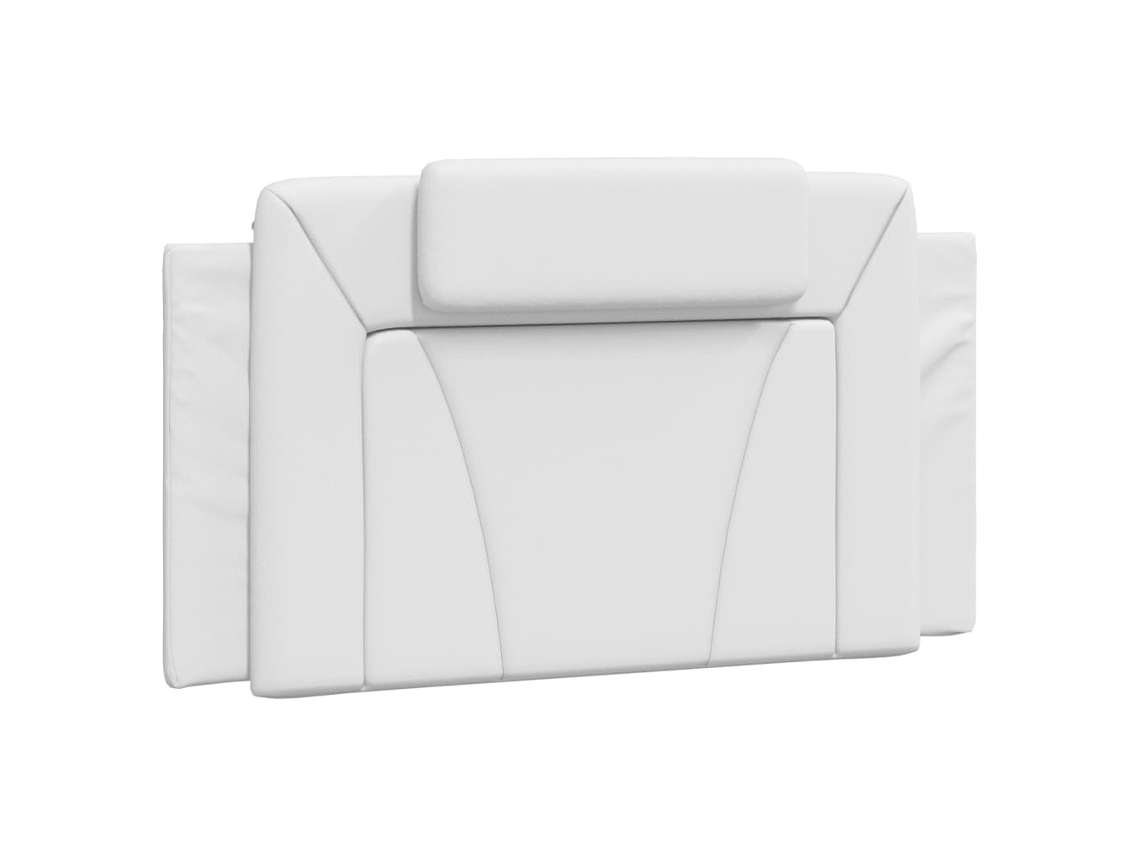 Almofada de Cabeceira Viana, 100 Cm, Couro Sintético, Branca MAISON EXCLUSIVE