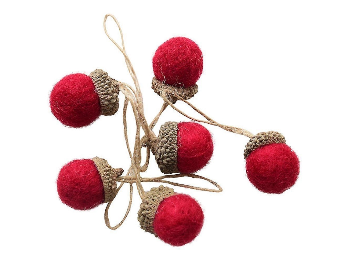 Conjunto De 6 Enfeites De Natal Em Feltro De L Para Pendurar Na Rvore De Natal. Hengjian