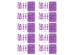 Base De Exibição Laxiscreed Para Modelos 6 Polegadas, Transparente E Roxo