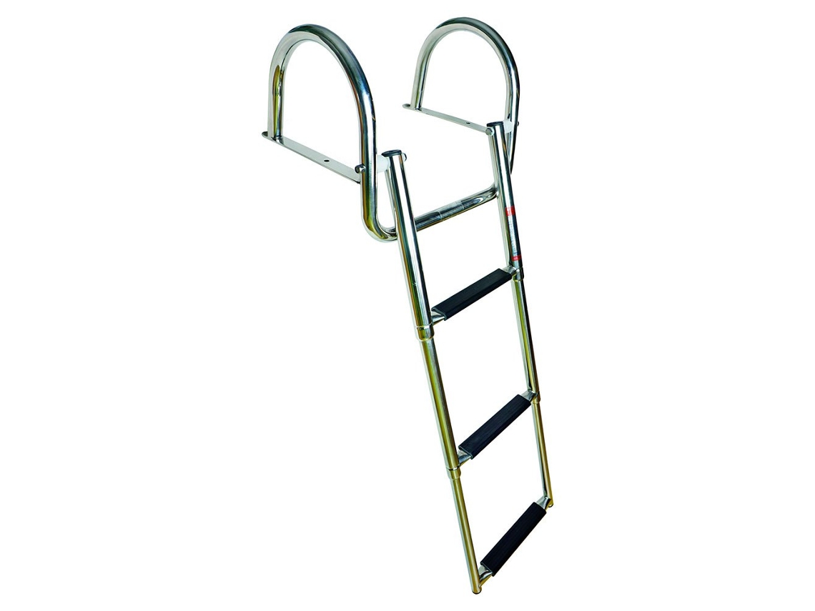 Degraus Escada de Aço Inoxidável 4 Prateado 39.4 X 37.5 Cmoem Marine