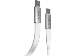 Cabo Usb-C SBS Slim 60W 2.0 (1M - Branco)