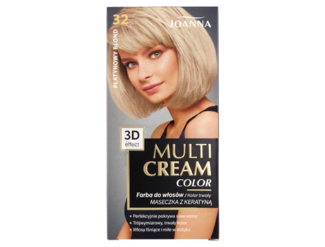 Coloração Capilar Joanna Platinum Blond 32 Creme Multitonal