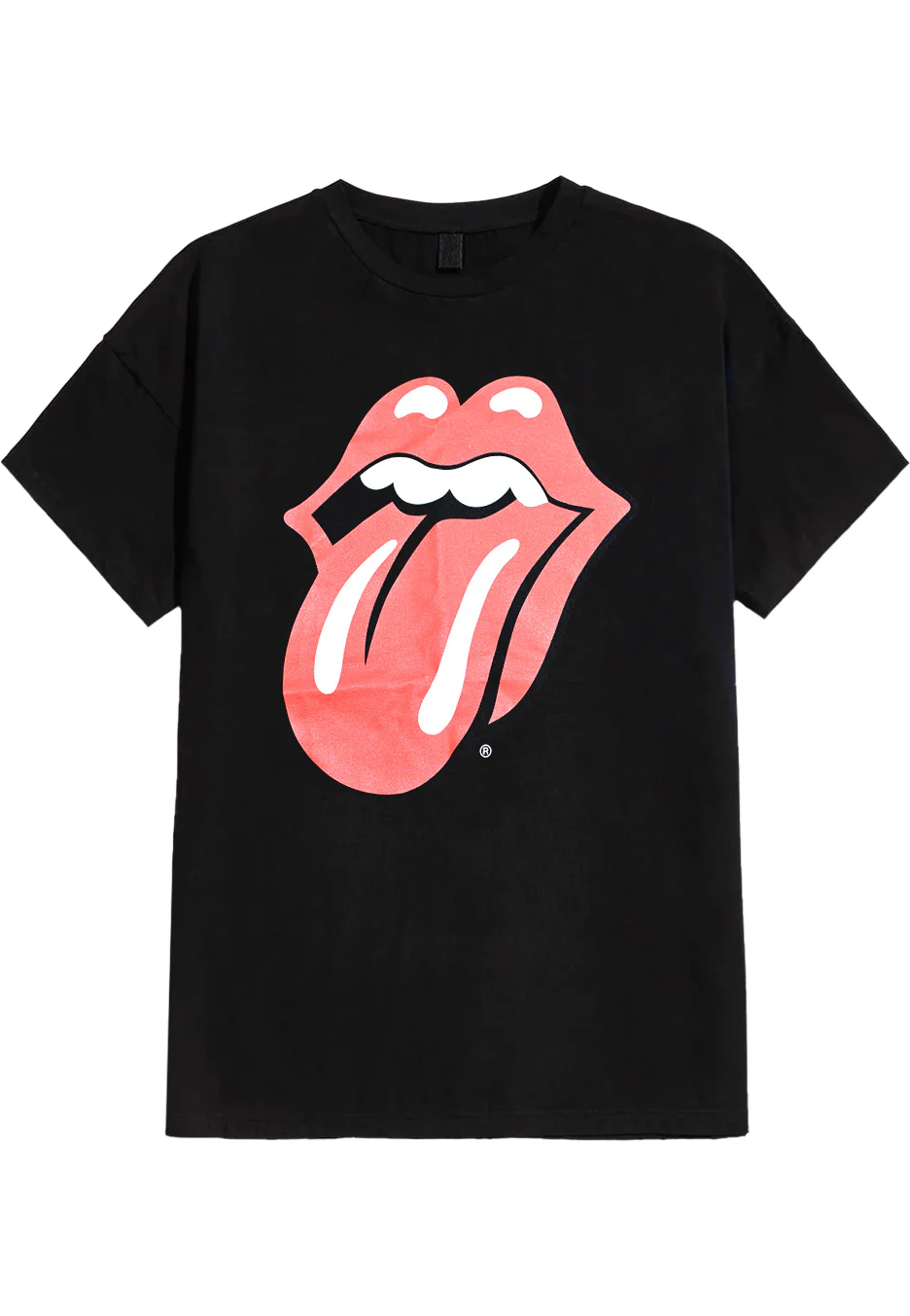 Size:m Rockinstone The Rolling Stones - Tongue - T-shirt Unisex Adults