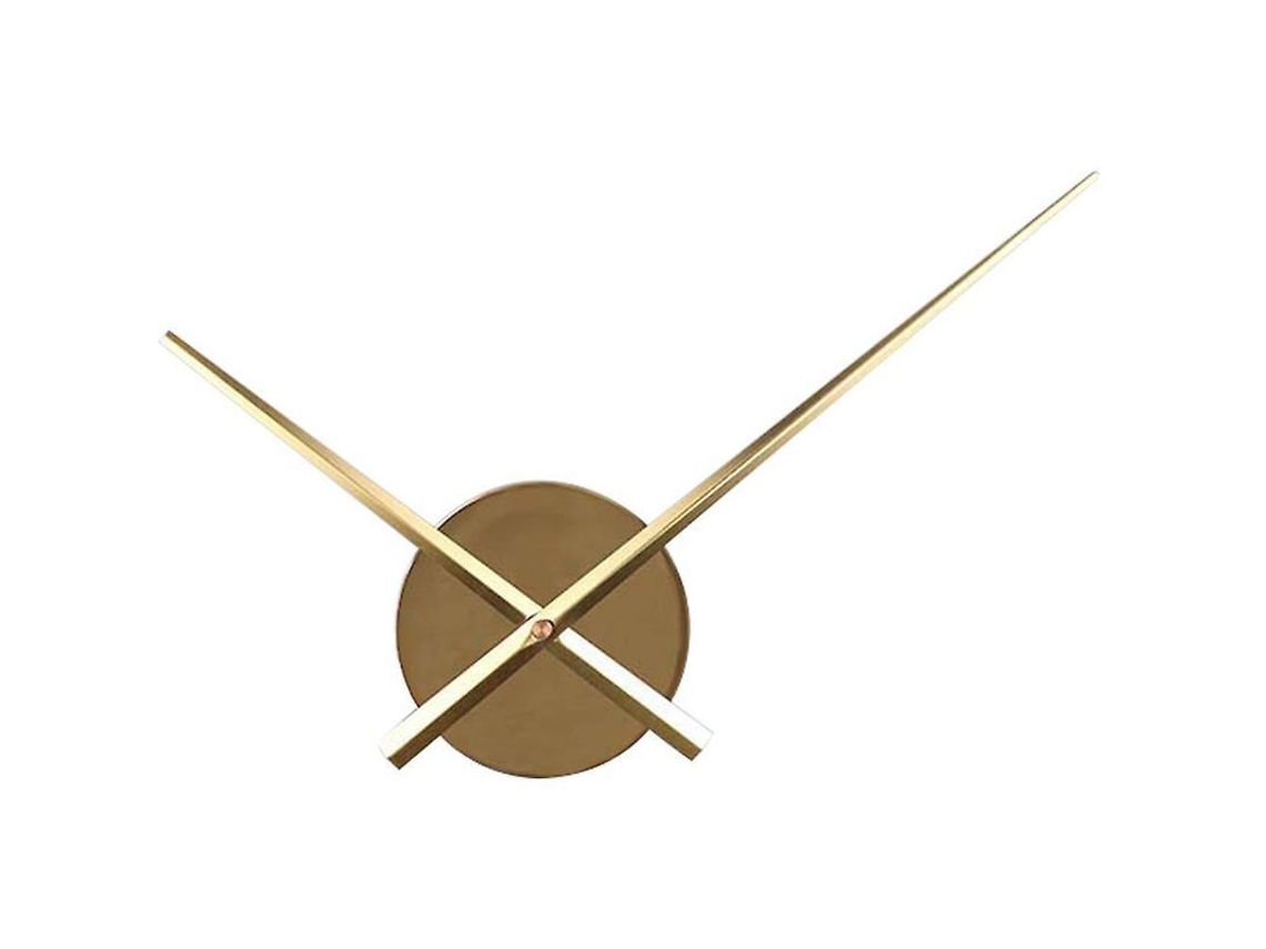 2026-reloj De Pared Con Manecillas 3d, Mecanismo De Reloj De Cuarzo Diy, Material Aluminio Y Plástico Oro