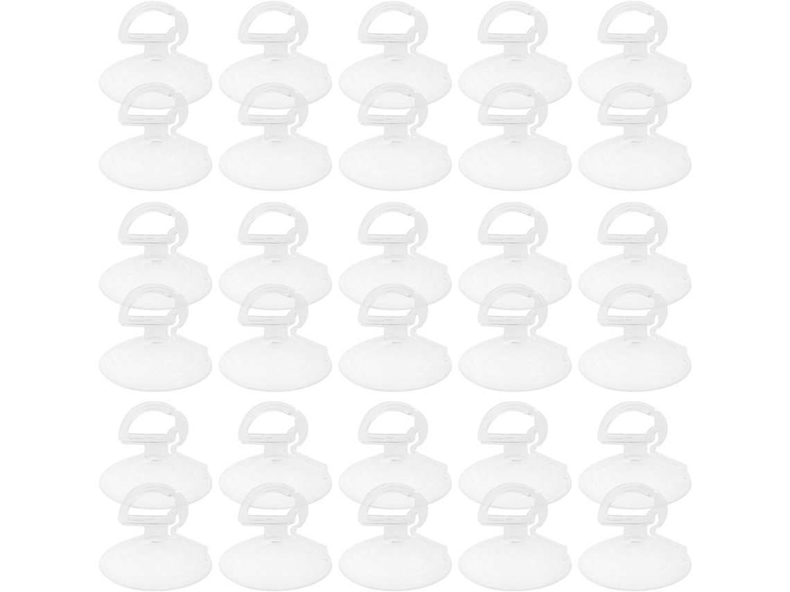 400 Ventosas Transparentes De 3,5 Cm Para Para-brisa De Carro Com Anel