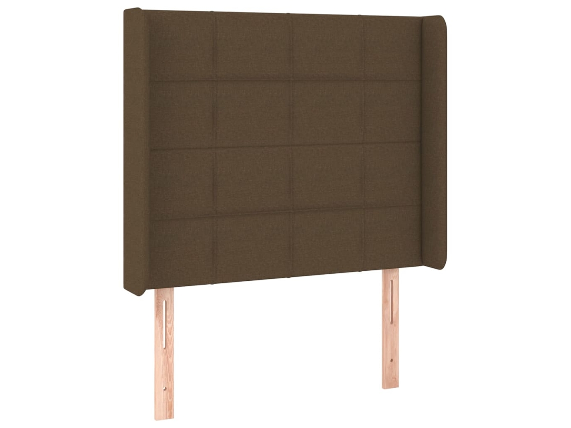 Headboard, Headboards Vidaxl Marrom Tecido (93 X 16 X 118/128 Cm)