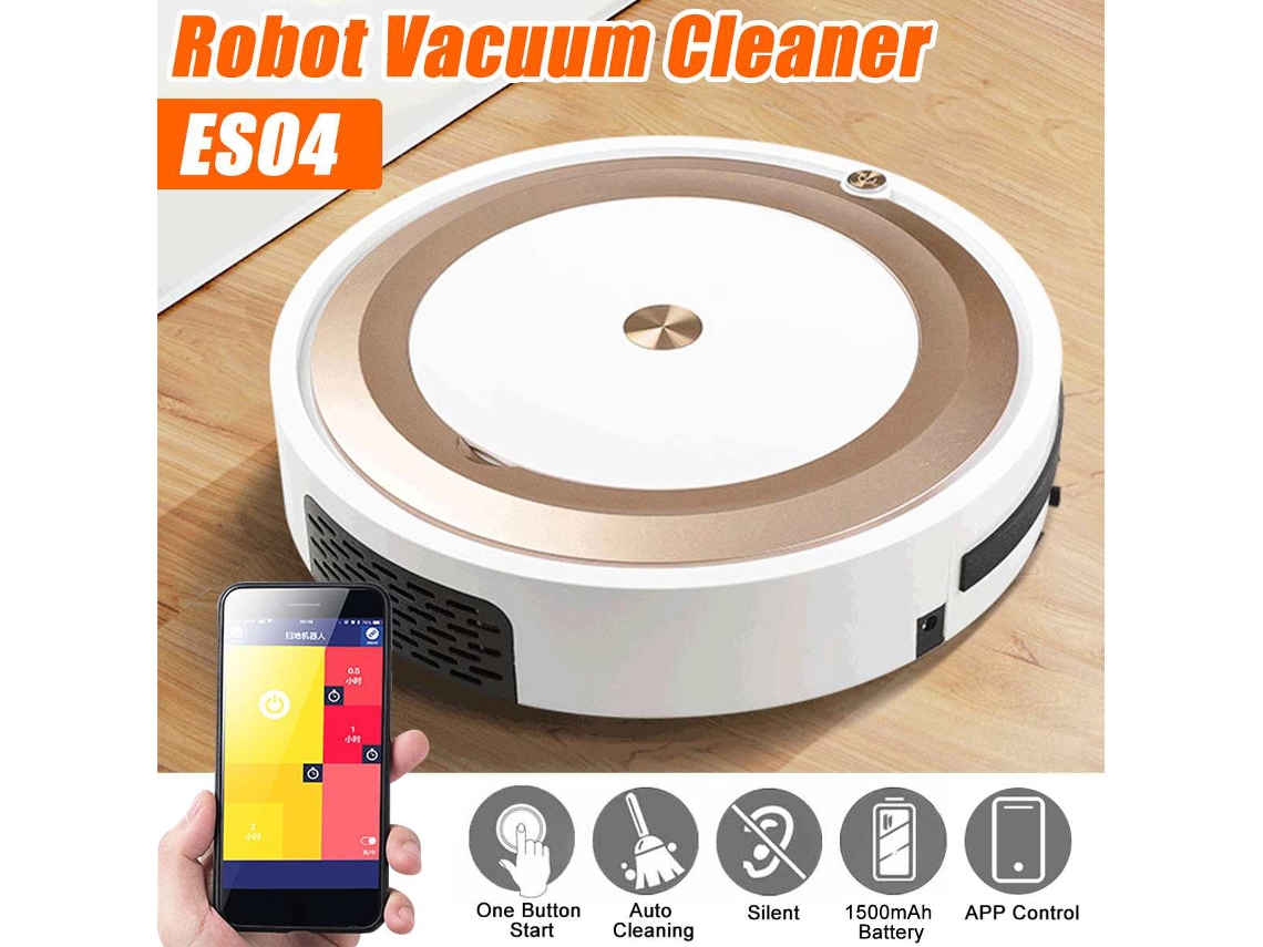 Es04 robô aspirador de pó inteligente para casa, telefone móvel, aplicativo, controle remoto, remoção automática de poeira, vassoura de limpeza