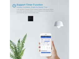 Interruptor Wi-fi Laxiscreed Inteligente Para Controlo Sem Fios E Gestão Simples De Iluminação