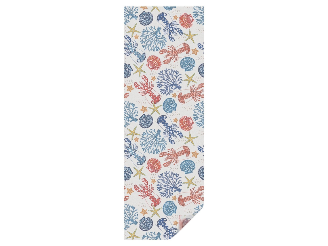 Película Fosca Vidro Lagosta E Coral Para O Corredor Espelharte (50x146 Cm)