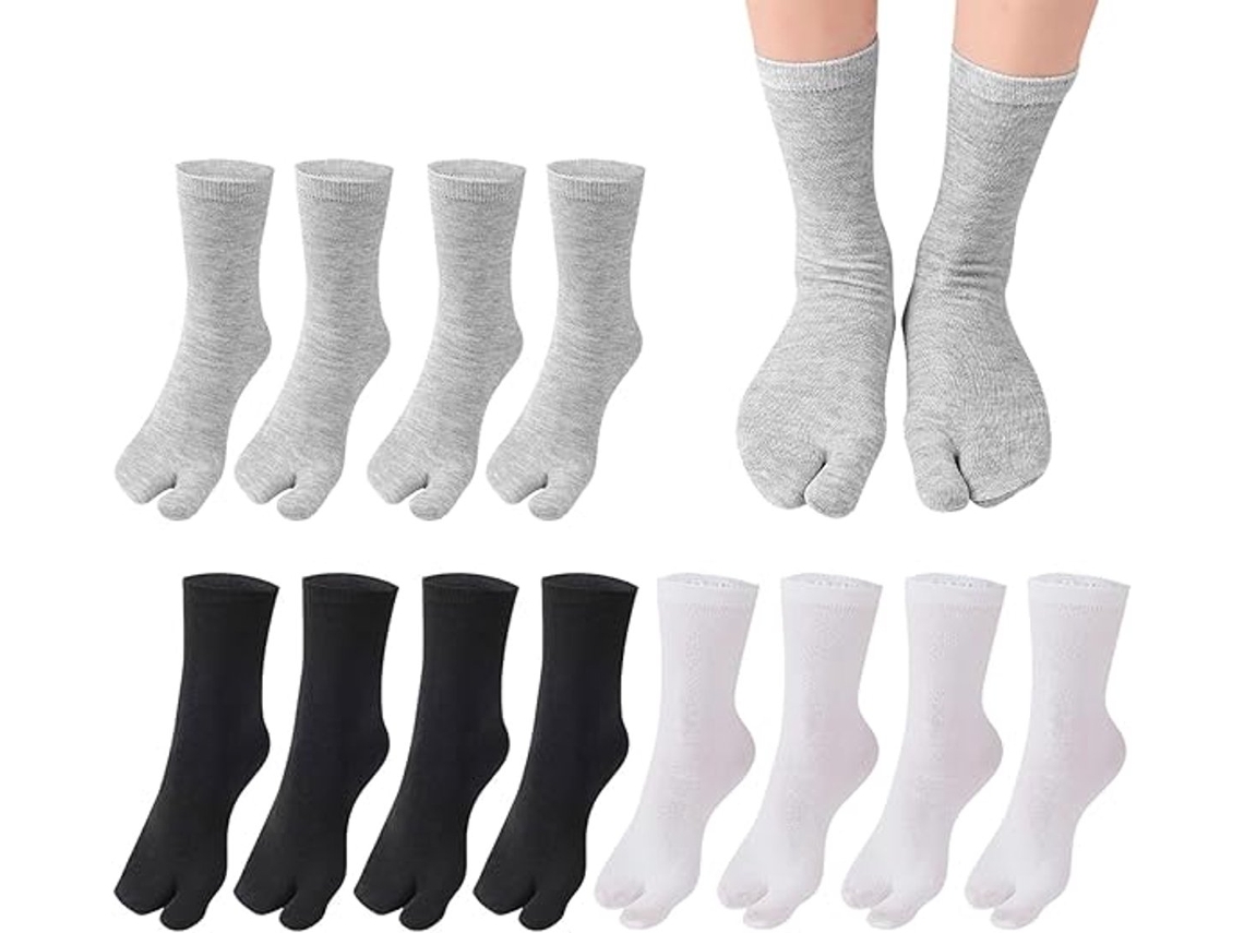 Meias de Ioga 3 Pares Femininas para Academia Cores Preta AQUAFORGE