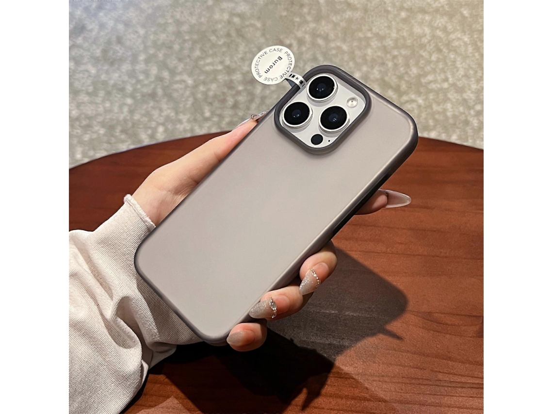 Capa Tkdaddy Para Iphone 14 Pro Com Dissipação De Calor E Silicone Líquido Transparente Capa Para Pc Cinza