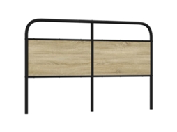 Vidaxl Cabeceira De Substituição 160 Cm Derivados Madeira/aço Carvalho Sonoma