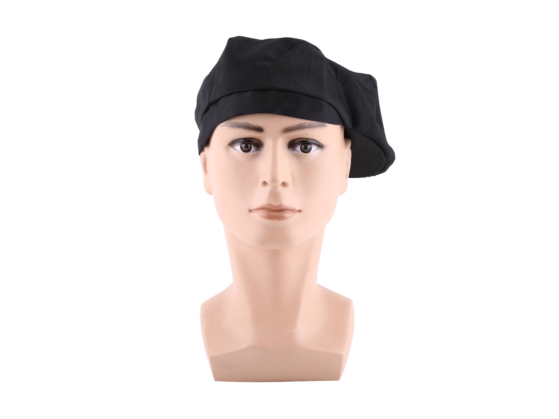 Chapéu De Cozinheiro Para Homens E Mulheres Gorro De Cozinha Pato Beret Preto