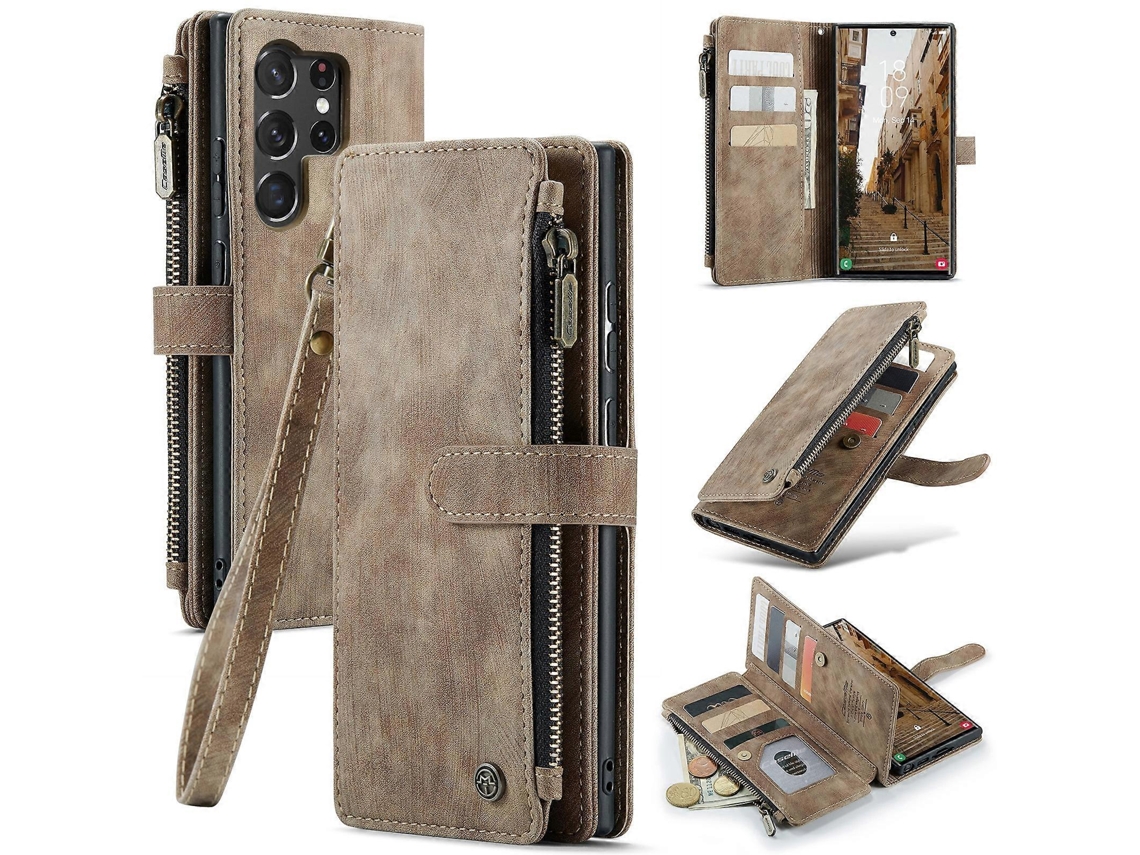 Capa De Couro Multifuncional Caseme C30 Para Samsung Galaxy S23 Ultra 5g