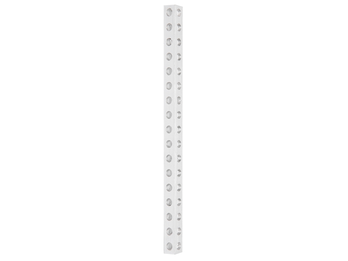 Perfil Extrudado de Alumínio Viga em L 17 Buracos 8x8mm 136mm Acessórios de Robô Modelo 3106 0017 0136