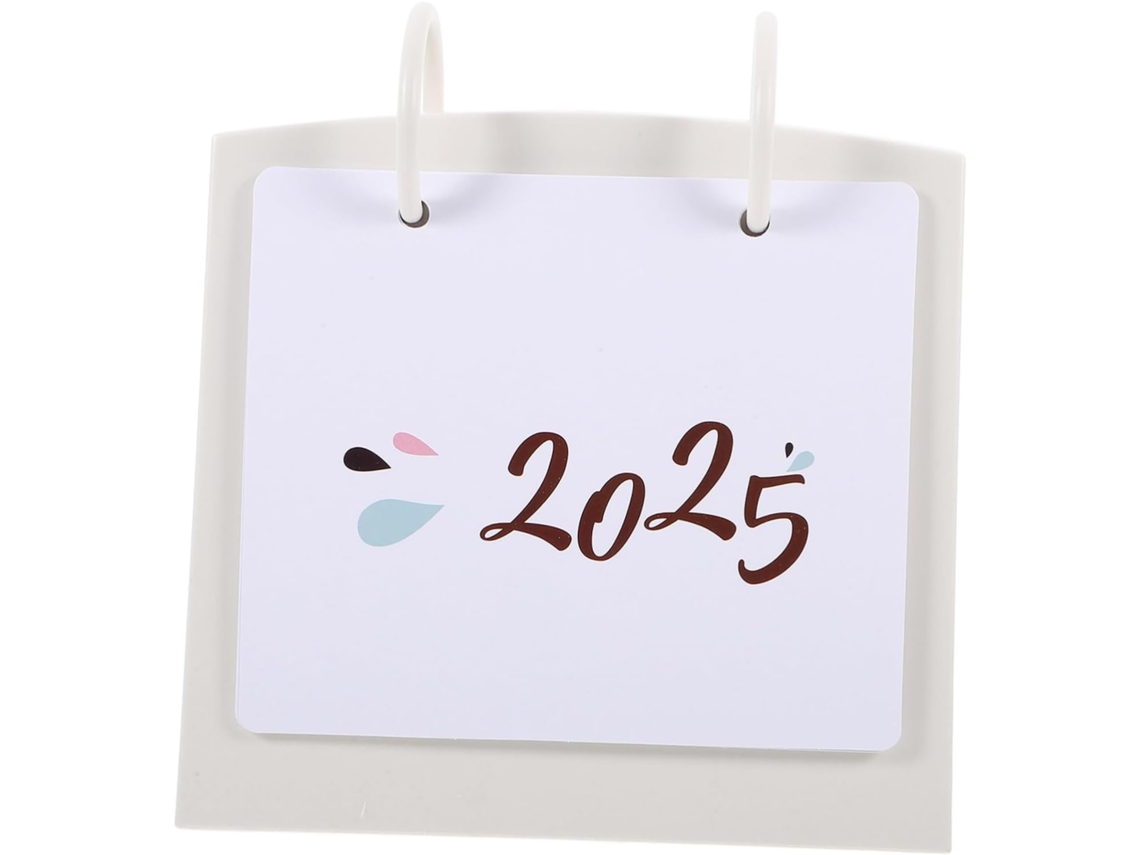 Calendário De Mesa Showeroro, Com Design Flip, Mensal Para Escritório