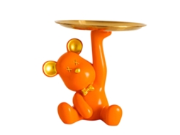 Prato de Armazenamento de Chaves Urso Resina S/MARCA