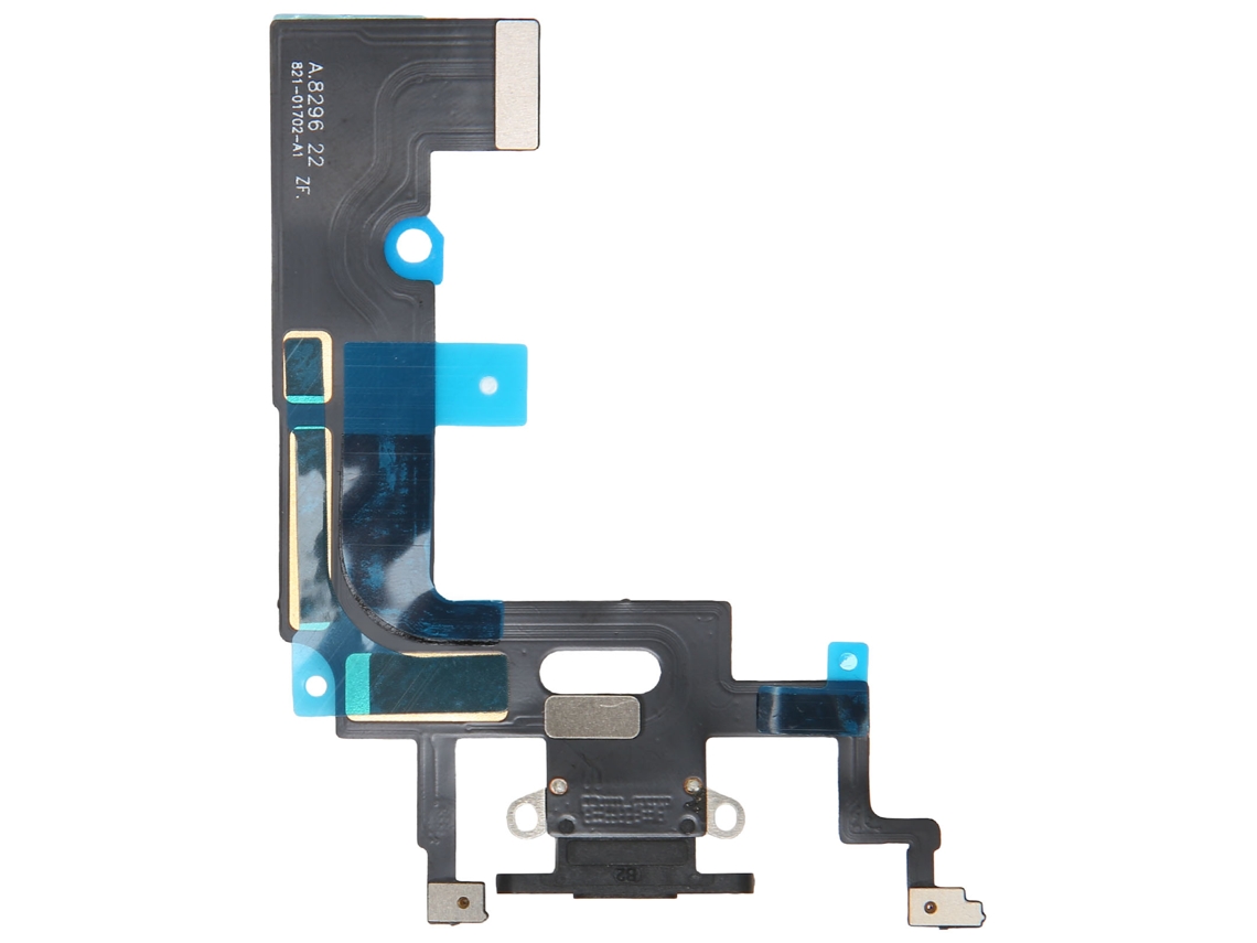 2026zentro-cabo Flexível Conector De Dados Porta De Carregamento Para Reposição Iphone Xr Preto
