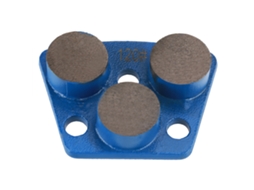 Disco de desbaste diamantado trapezoidal para lixadeira de areia 120 (3 furos, 3 dentes redondos)
