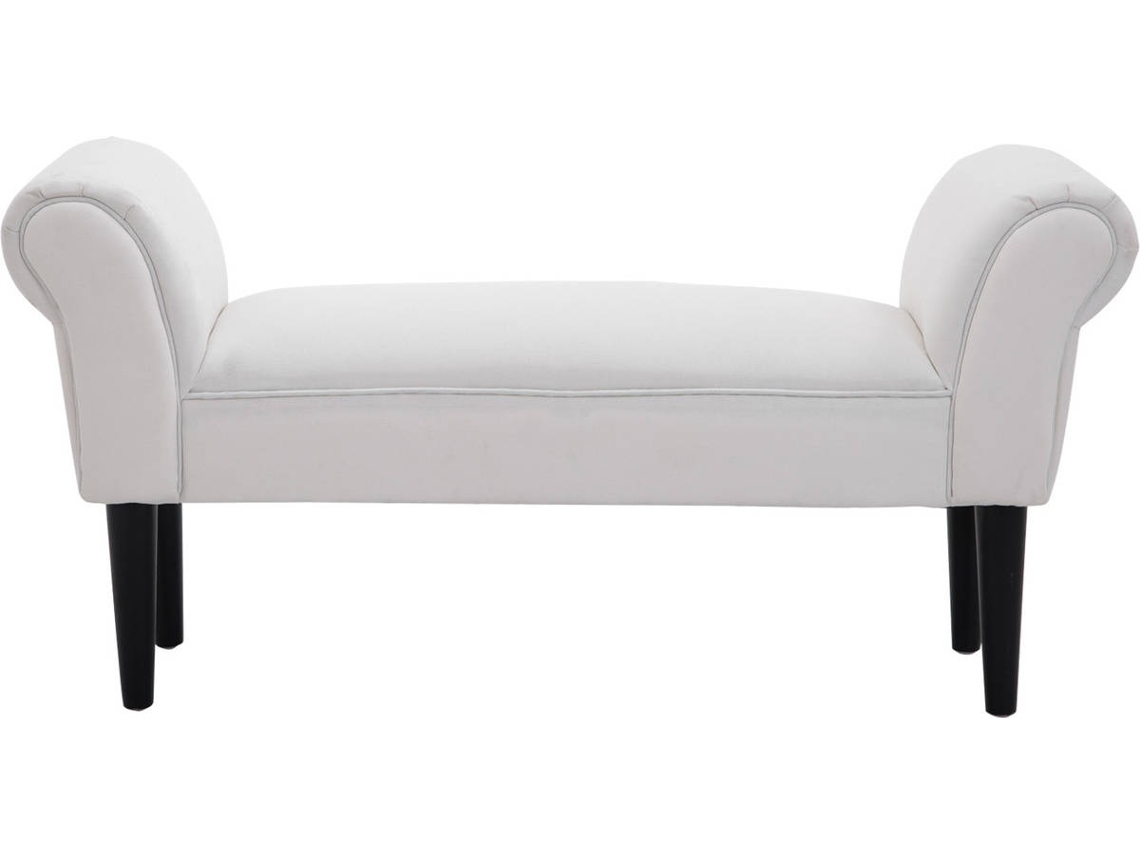 Banqueta HOMCOM Madeira Branco (102x31x51cm)