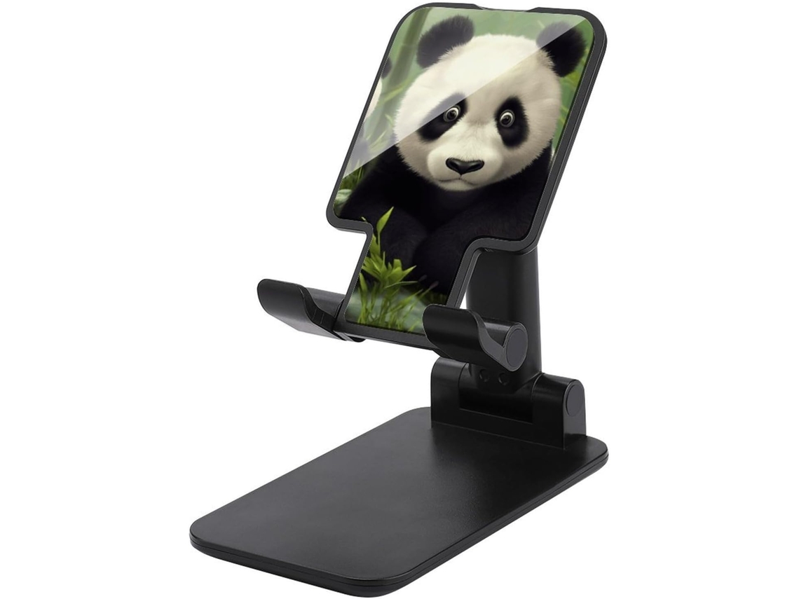 Suporte Dobrável Para Celular Em Formato De Panda Fofo Mesa Com Base Antiderrapante Compatível Todos Os Celulares