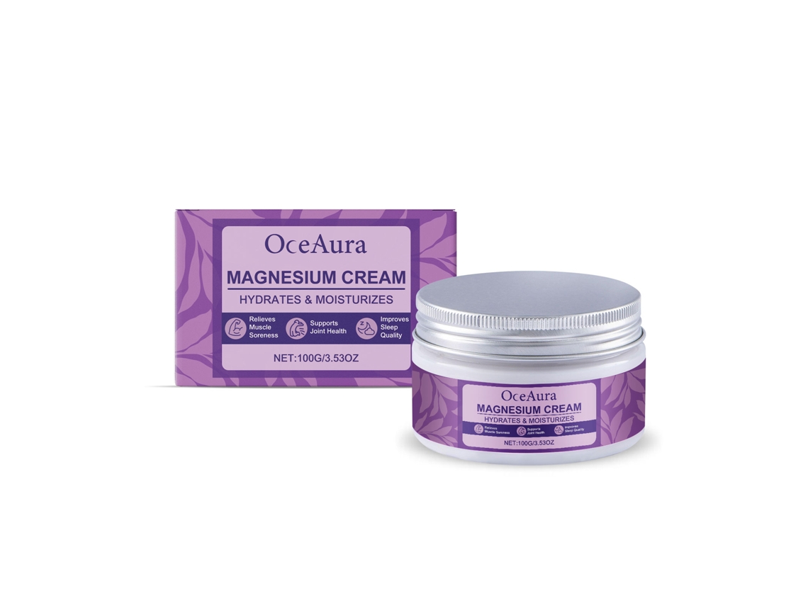 Creme de Magnésio Hidratante Suave para Sono Noturno Cuidado Corporal Pós treino