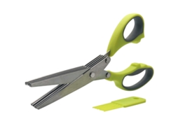 Tesoura de cozinha de 5 camadas Slowmoose, faca para ervas para picar cebolinhas e especiarias