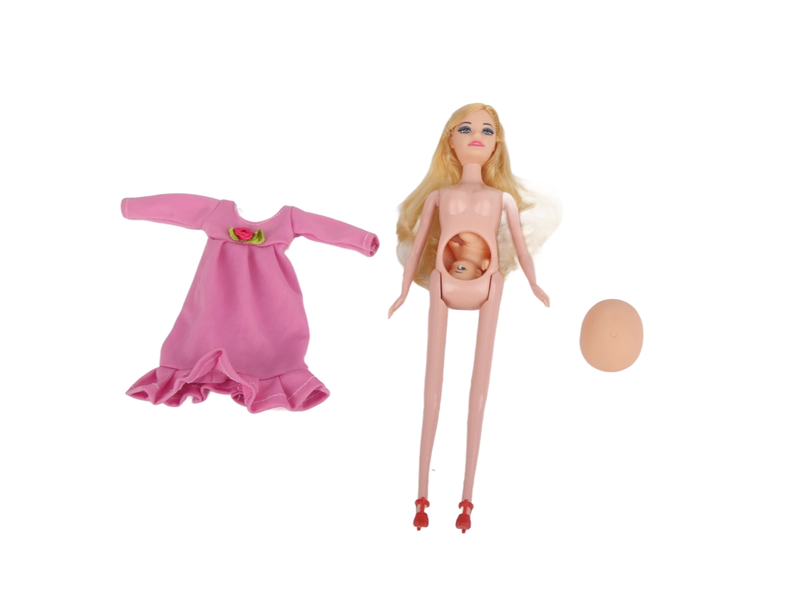 2026altiro muñeca de Mamãe Gravida de 11 Polegadas, Brinquedo Educativo Divertido para Interação Pais filhos, Muñeca de Maternidade com Bebê Removível