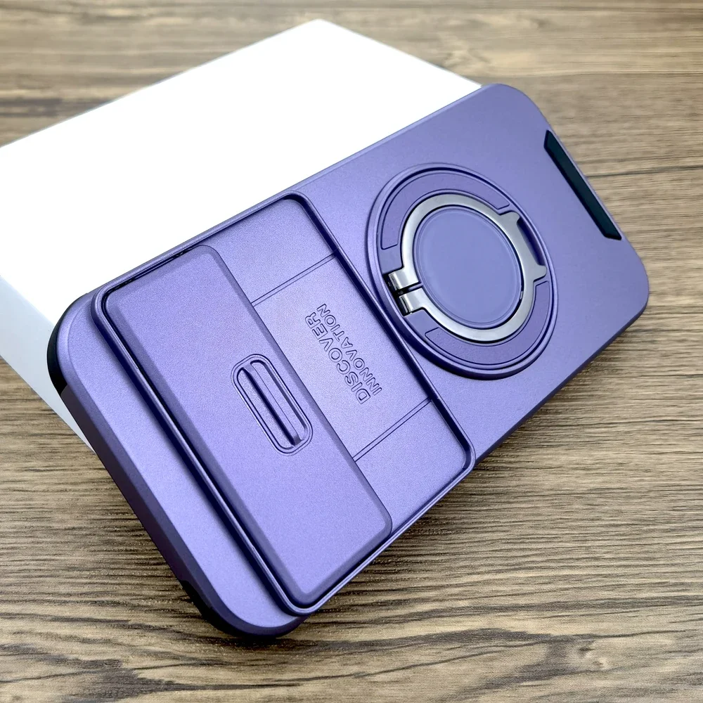 (roxo, Google Pixel 9) Capa Multifuncional Para Celular Com Suporte Deslizante E Proteção Magnética Contra Impactos.
