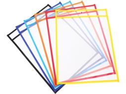 Conjunto De 6 Pastas Reutilizáveis Para Escrita Com Marcador Quadro Branco, Em Diversos Estilos,