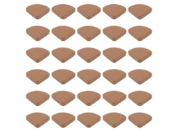 Mali 30 Protetores de Canto de Móvel Silicone Bumper Seguro Slim para Bebê Infantil Marrom