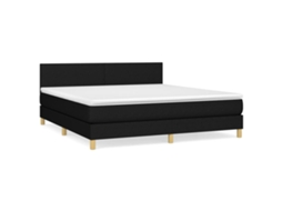 Box Spring Bed, Box Spring Beds Vidaxl Preto Tecido (180 X 200 Cm)