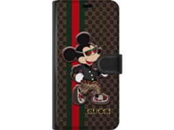 Capa Carteira Compatível Com Apple Iphone 17 Pro Max Com Estampa Do Mickey Mouse