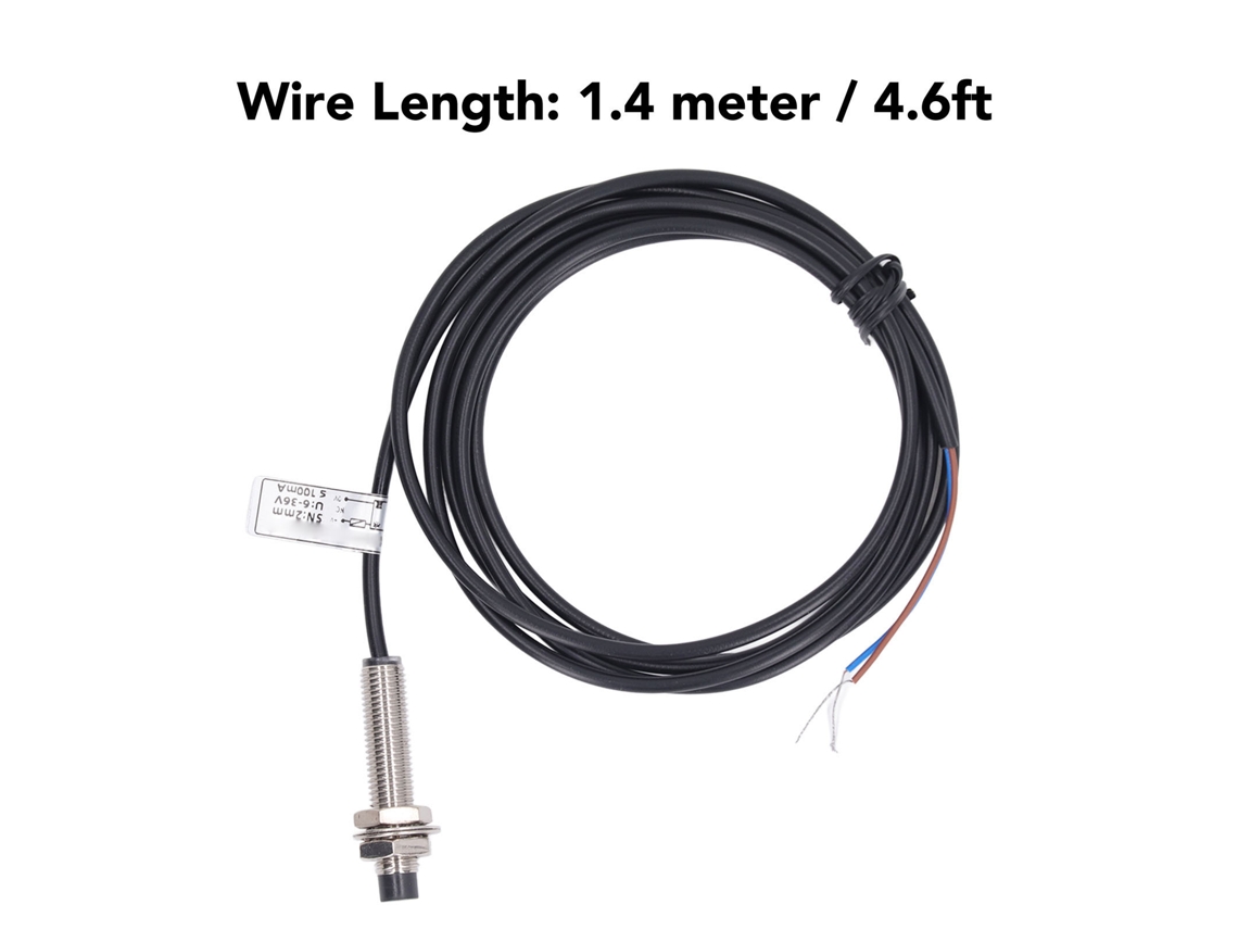 Sensor Indutivo 8mm 4 Unidades: Chave Proximidade Npn 2 Fios Nc 6-36vdc, Alcance 2mm