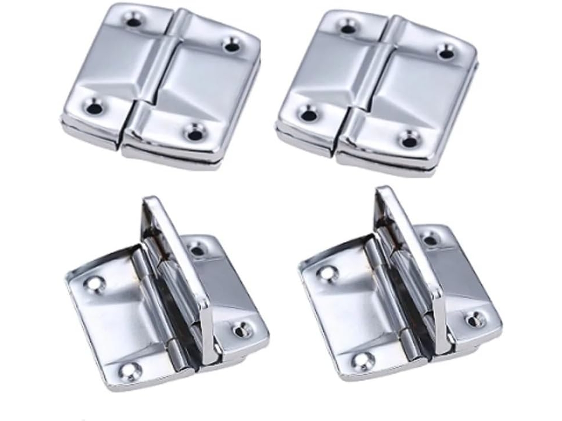Conjunto De 4 Dobradiças Metal Para Caixa Ferramentas, Mala, Móveis E Bagagem, Para Portas E Janelas, 51x 47mm