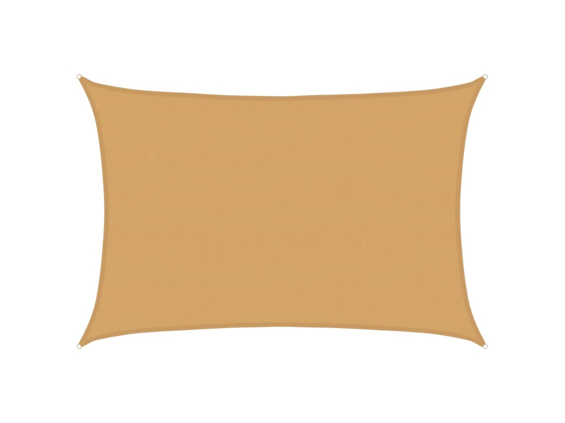 Maison Exclusive - Para-sol Estilo Vela Retangular 160 G/m² 5x7 M Pead Areia