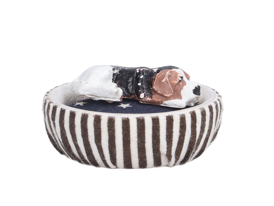 Primerox acessório Casa de Bonecas Ninho Cachorro Gato 1/12 Decoração Desenvolve Imaginação