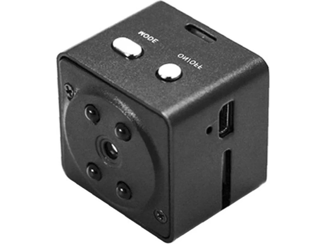 Câmera de segurança sem fio Bestvite Mini HD 1080P com Wi-Fi e visão noturna (preta)