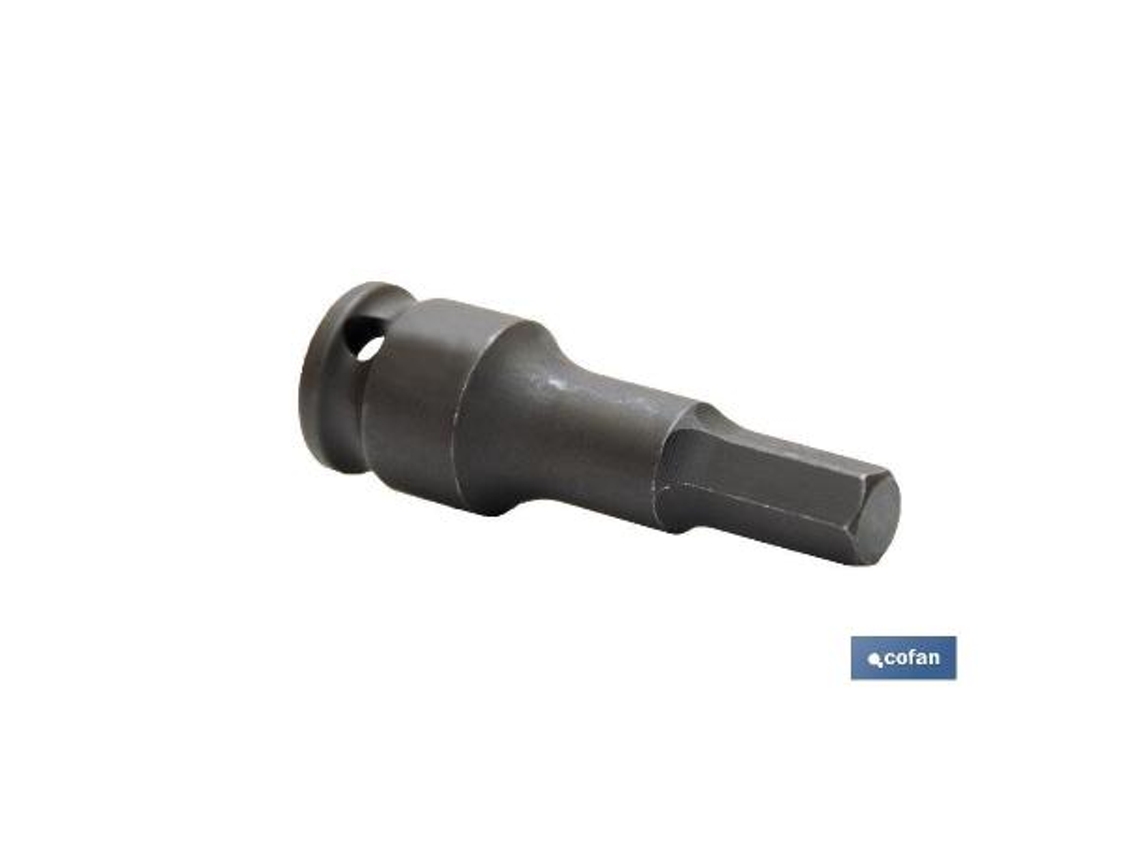 Vaso impacto 3/8 hexag. macho 8 mm