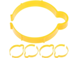 Conjunto de 5 Clips Adesivos de Vinil Amarelos para Envelopamento de Carros, Leves e Duráveis, Boa Fixação, Ideais para Uso no Escritório
