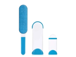 Removedor de Pelúcias Duplo Lado para Roupas Pincel Antiestático Remove Cabelo de Pets Fácil Uso