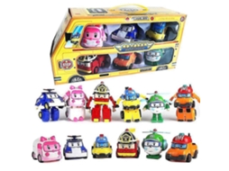 Conjunto De Brinquedos Transformadores Robocar Poli, Modelo 6 Em 1 Yjd Aquaforge