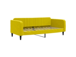 Day Bed, Day Beds Vidaxl Amarelo Veludo (100 X 200 Cm)