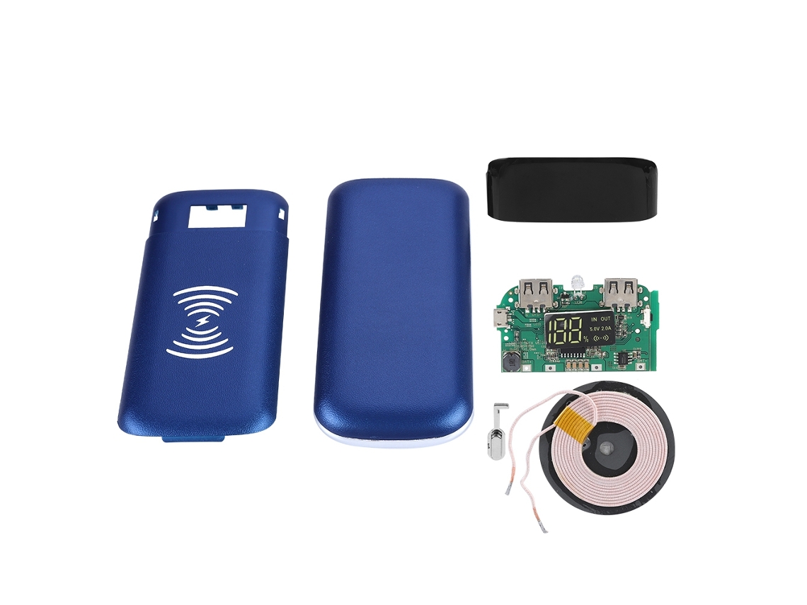 Kit de Power Bank EOOCOO (carregamento Sem Fio Qi com Display Digital)