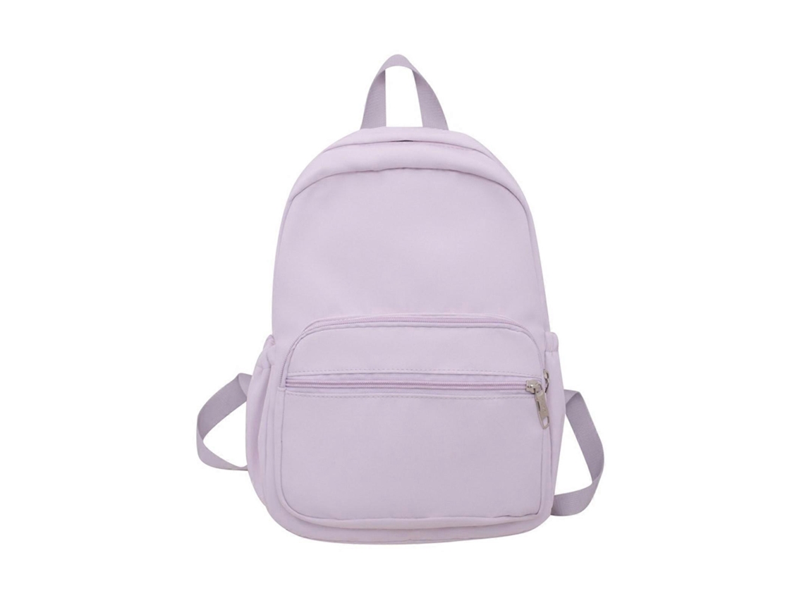 Mochila Harajuku De Nylon Para Laptop, Mochila Escolar Feminina Para Viagens E Livros, Mochila Para Adolescentes, Roxa.
