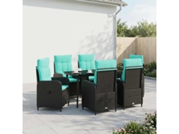 Vidaxl Conjunto De Mesa De Sofá 7 Unid.