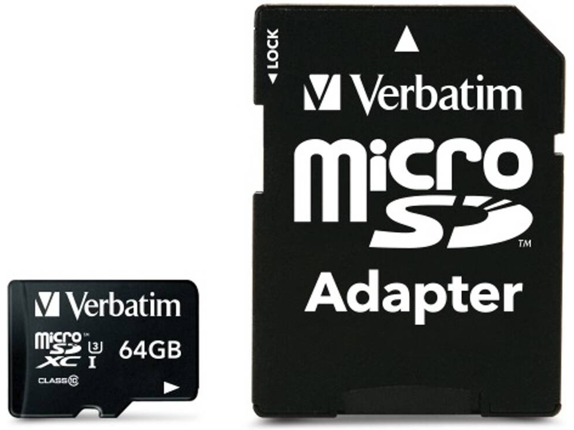 MicroSDHC VERBATIM PRO c10/auhs 64GB