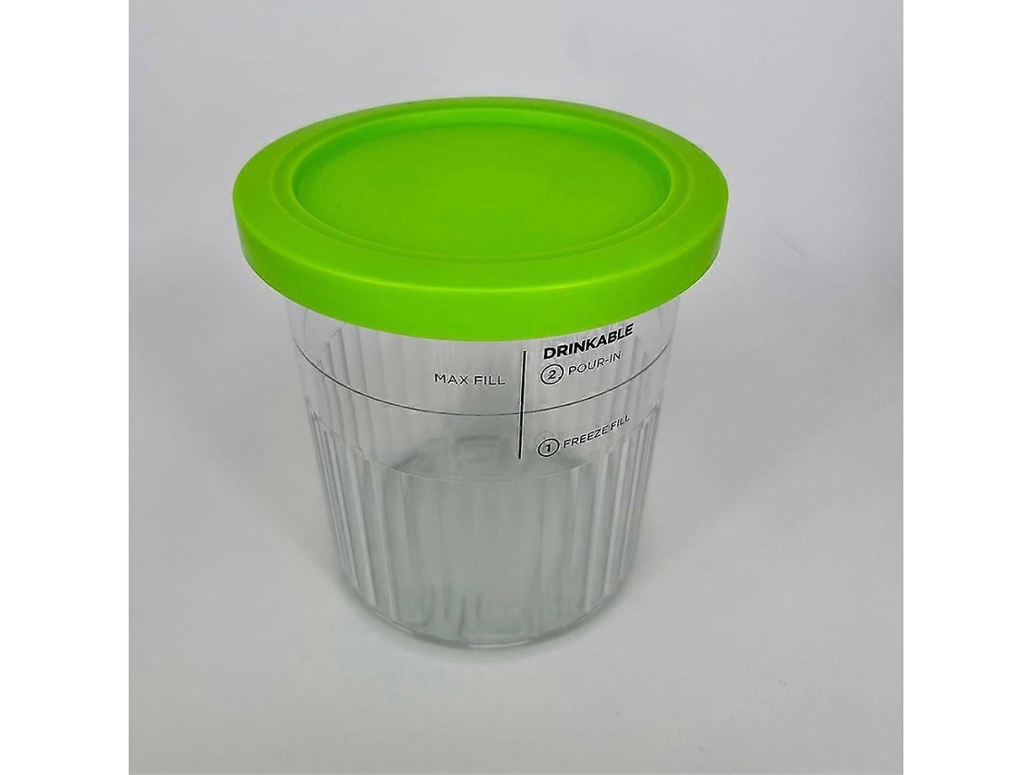 Conjunto De 1 Recipiente De Reposição Ninja Creami Deluxe Com Tampa, Vidro De 800ml Livre De Bpa, Compatível Com As Séries Nc501 E Nc500